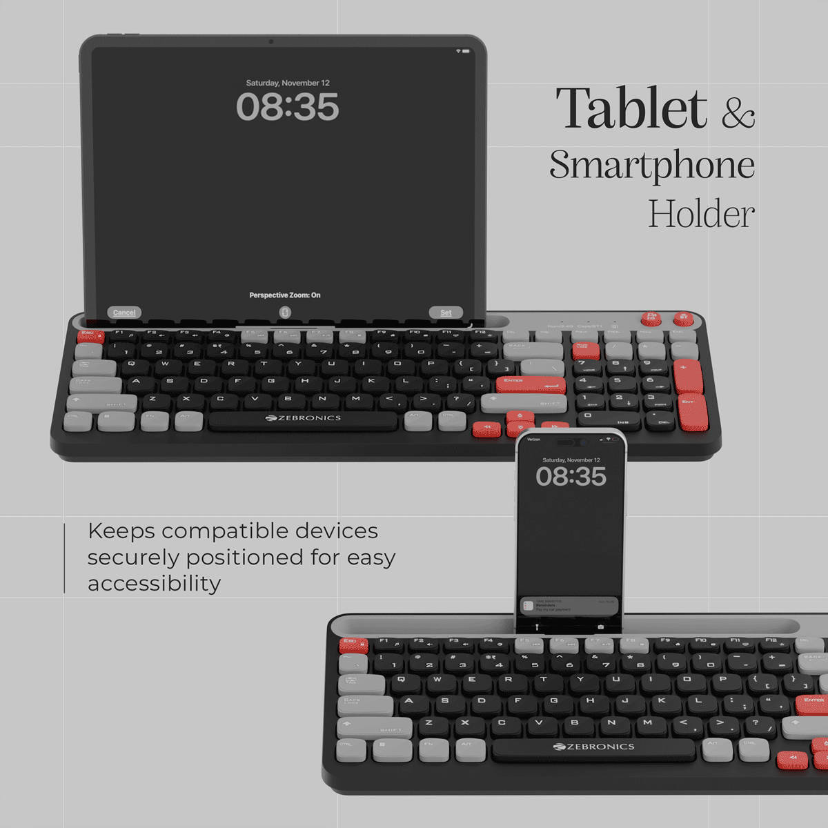 Zebronics Wireless Keyboard 102 Keys Midnight Black - Image 9