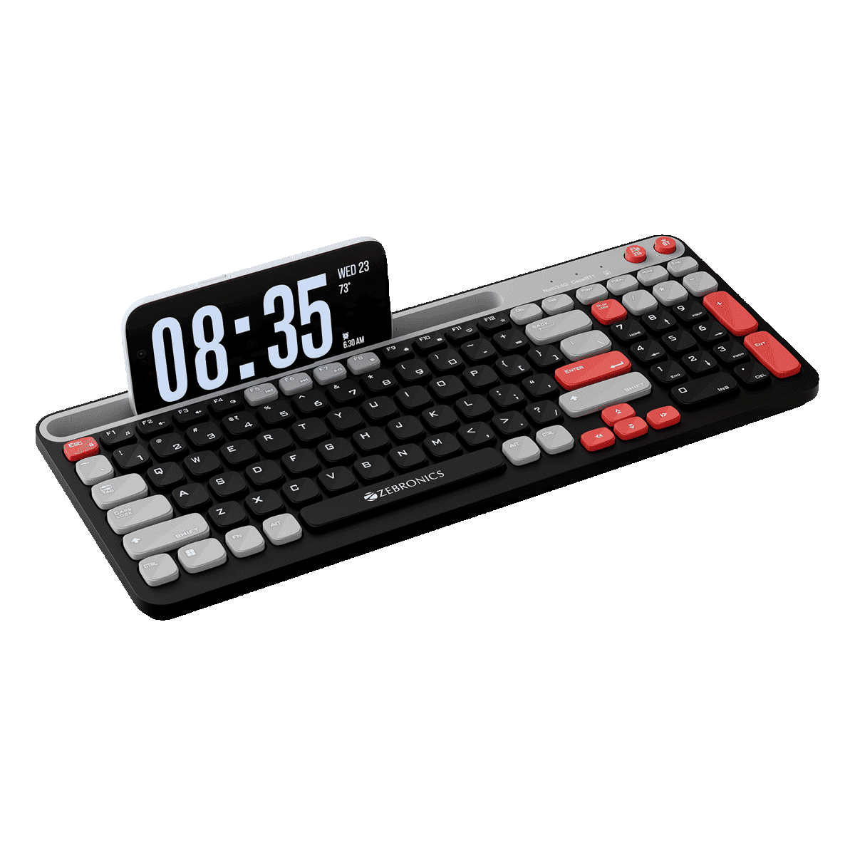 Zebronics Wireless Keyboard 102 Keys Midnight Black - Image 2