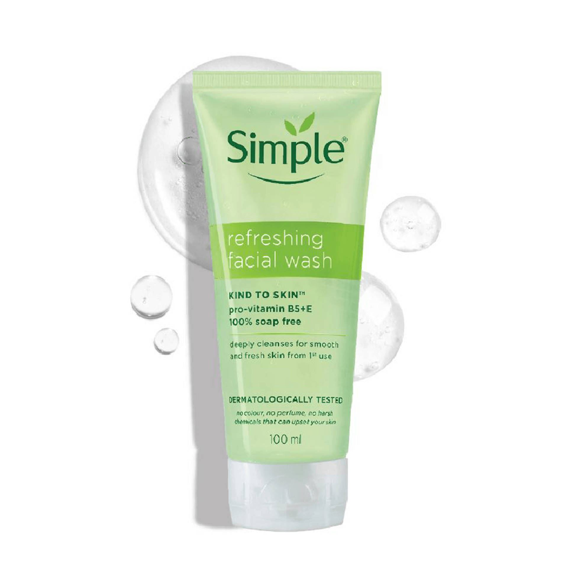 Simple Kind To Skin Refreshing Facial Wash 100ml - Image 1
