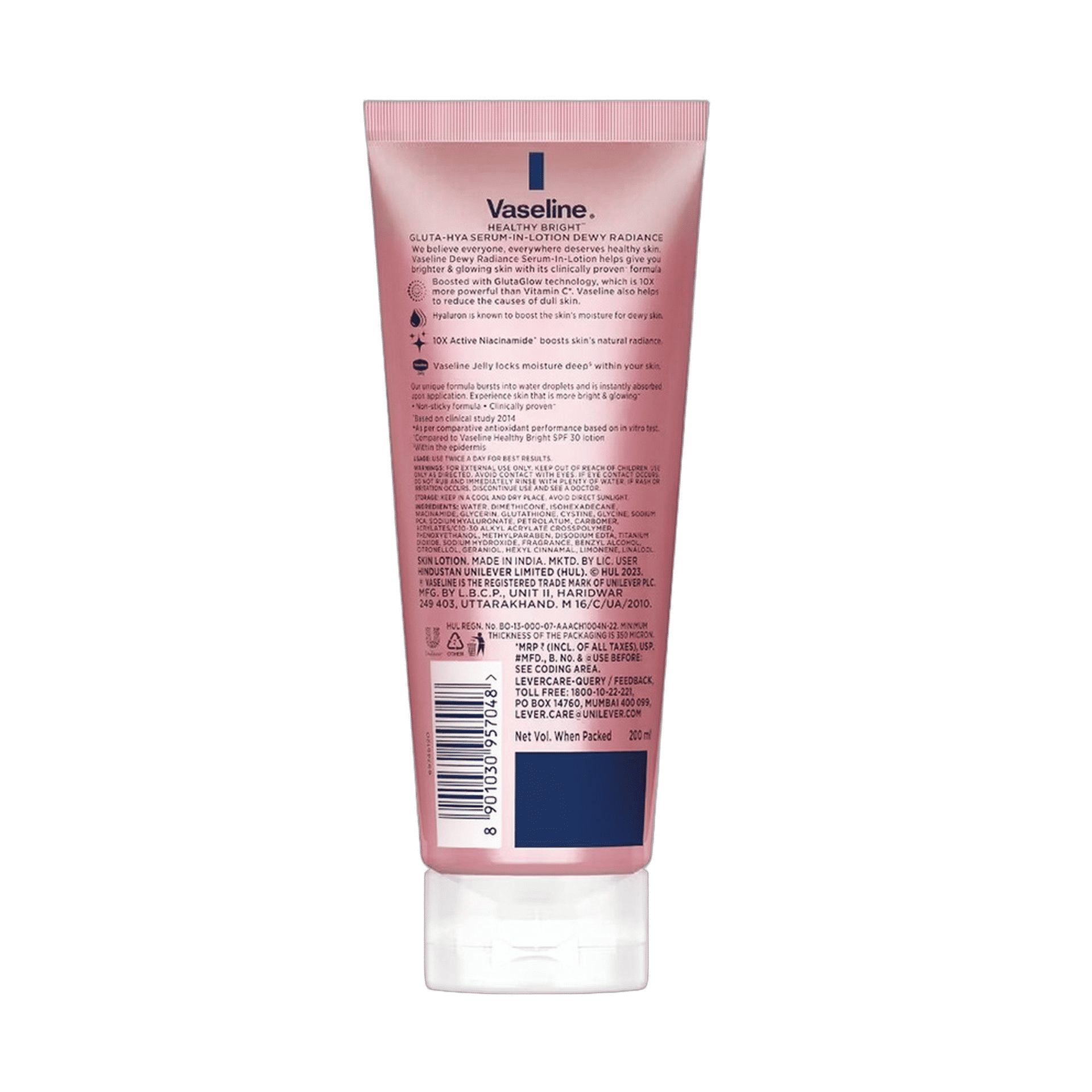 Vaseline Gluta Hya Dewy Radiance 200ml - Image 2