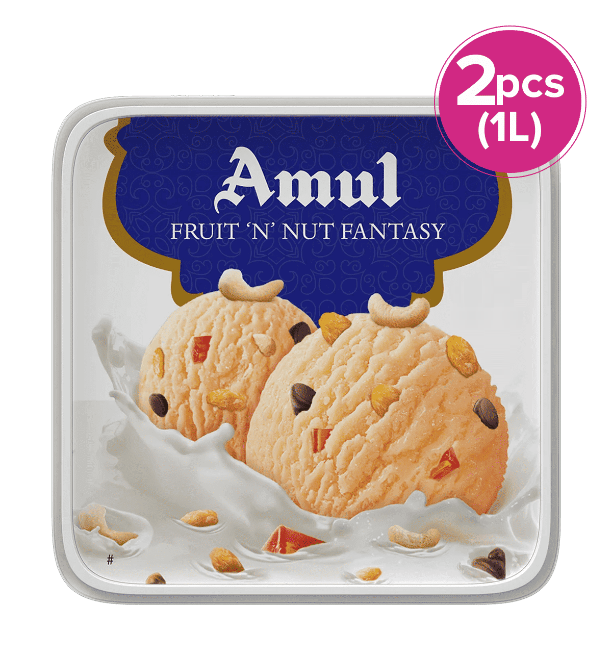 Buy Amul Amul Tub Fruit N Nut Fantasy Ice Cream Tub 2 pieces Online At
