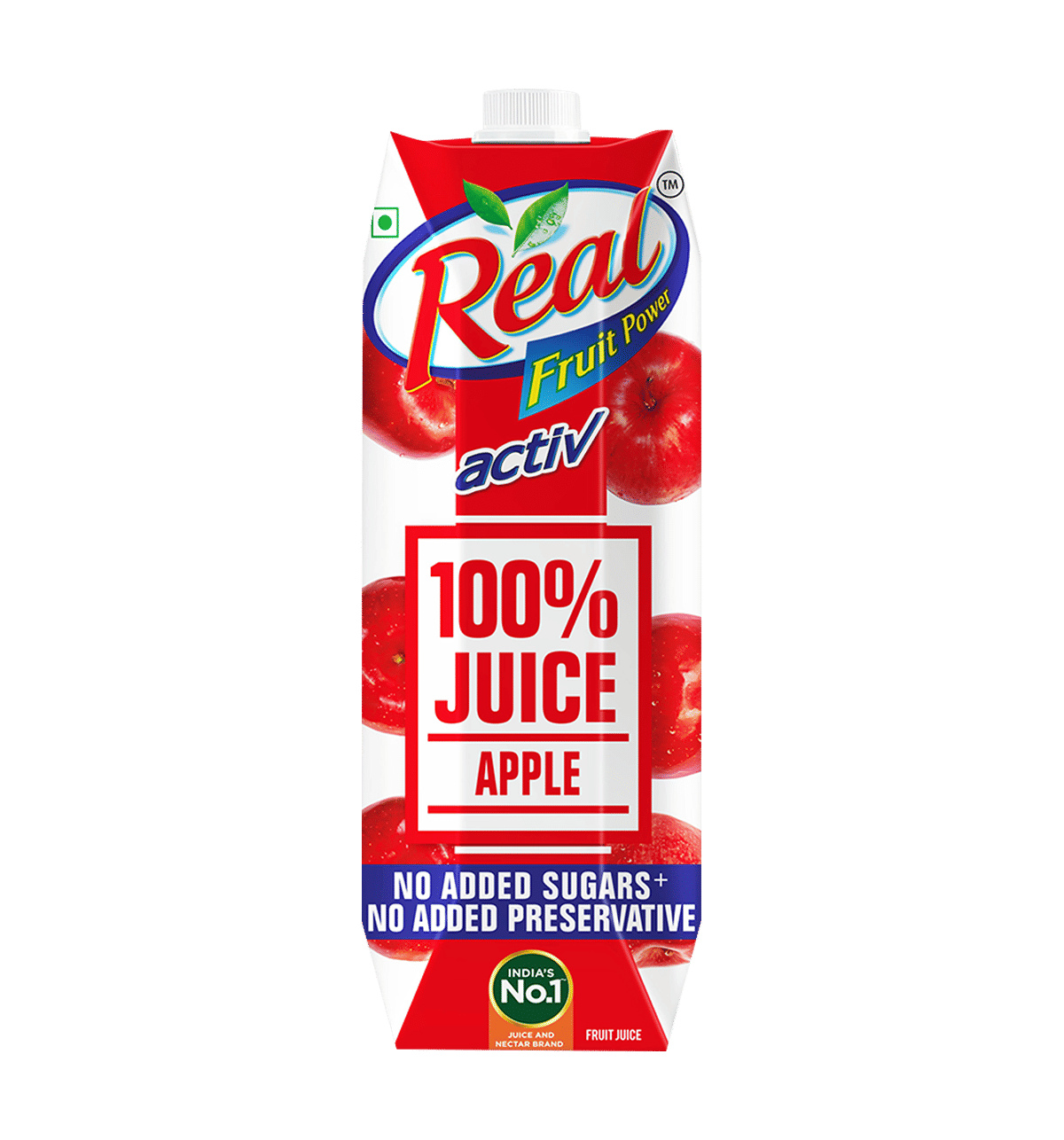 Buy Real Real Fruit Power Activ 100 Apple Juice 3 pieces Online At Rs. 495 Instant Delivery