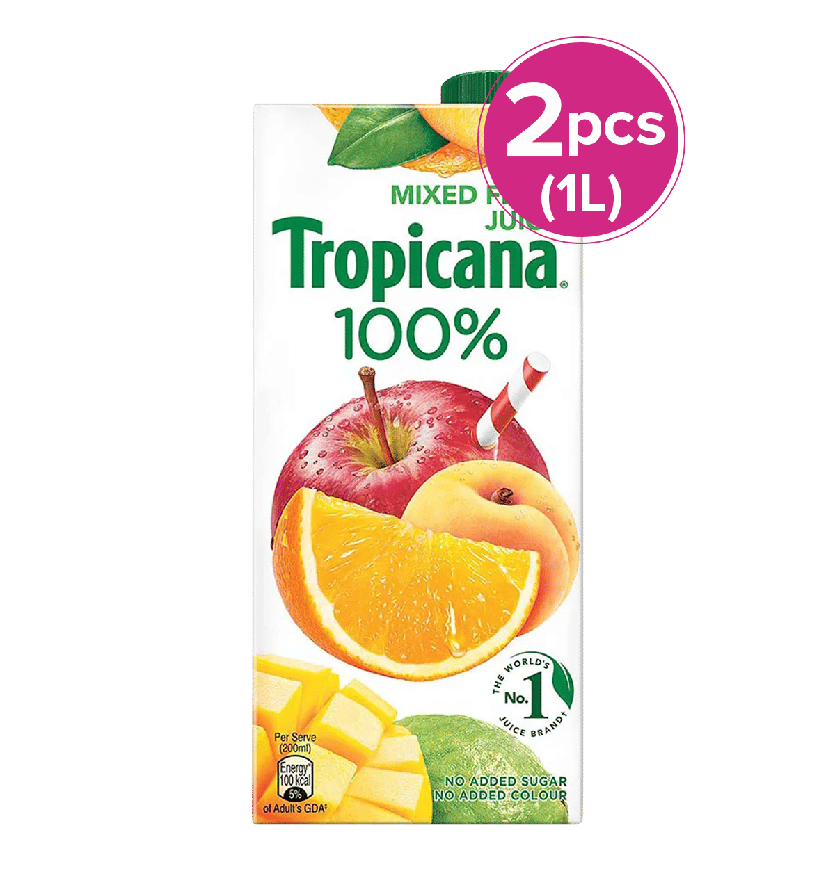 Buy Tropicana 100% Mixed Fruit Juice Online (1 L x 2) At Best Price