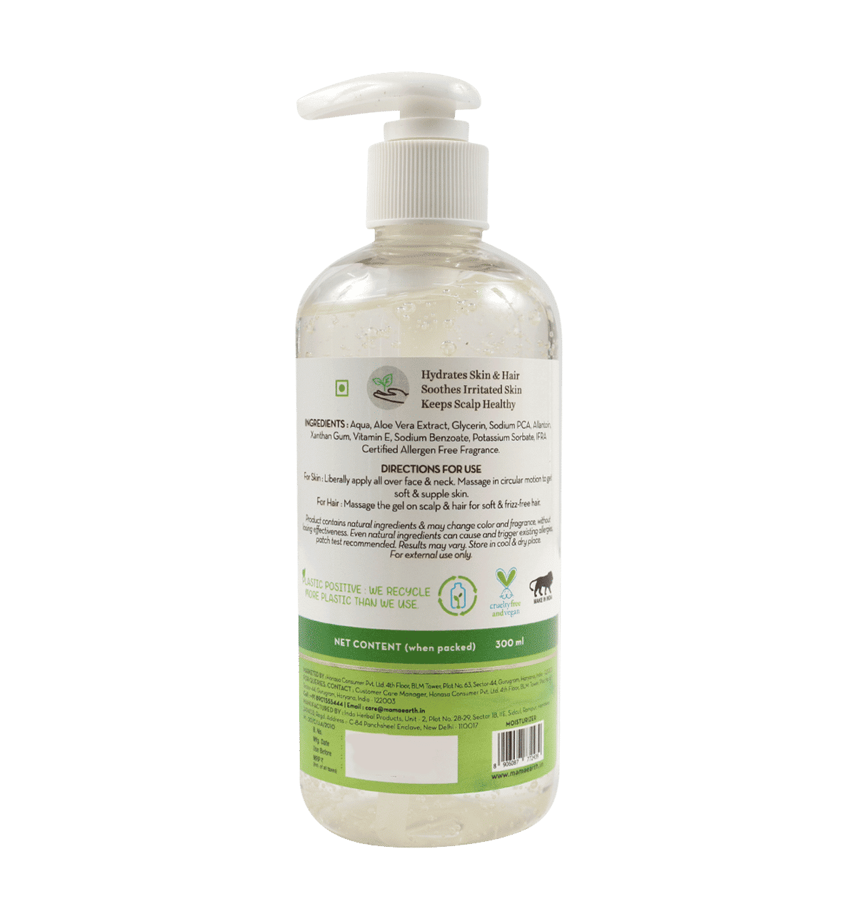 Buy Mamaearth Aloe Vera Gel with Pure Aloe Vera & Vitamin E for Skin and  Hair Online (300 ml) At Best Price