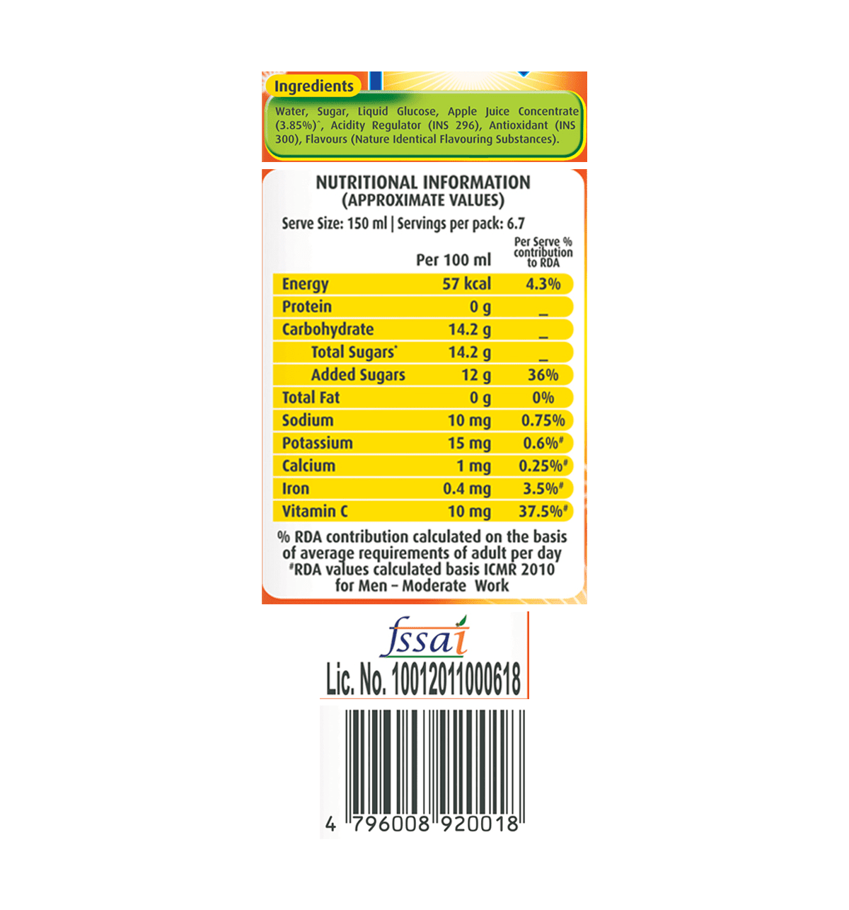 Buy Real Fruit Power Apple Juice (Tetra Pack) Online (1 L) At Best