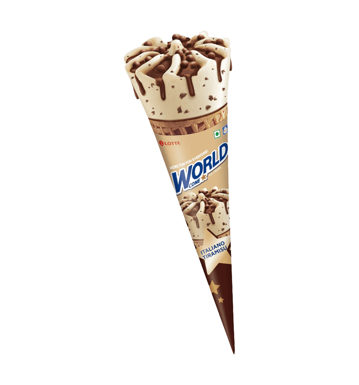 Buy Lotte Lotte Italiano Tiramisu Ice Cream Cone 2 pieces Online At Rs
