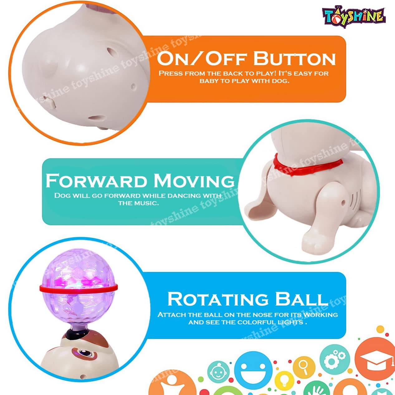 Toyshine dancing dog sales