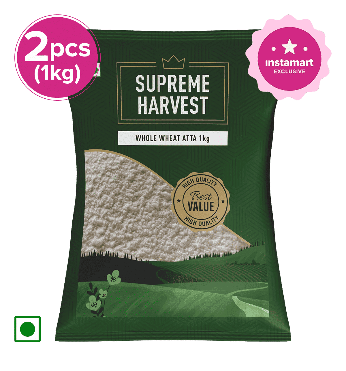 Buy Supreme Harvest Supreme Harvest Wheat Flour (Atta) 2 pieces Online
