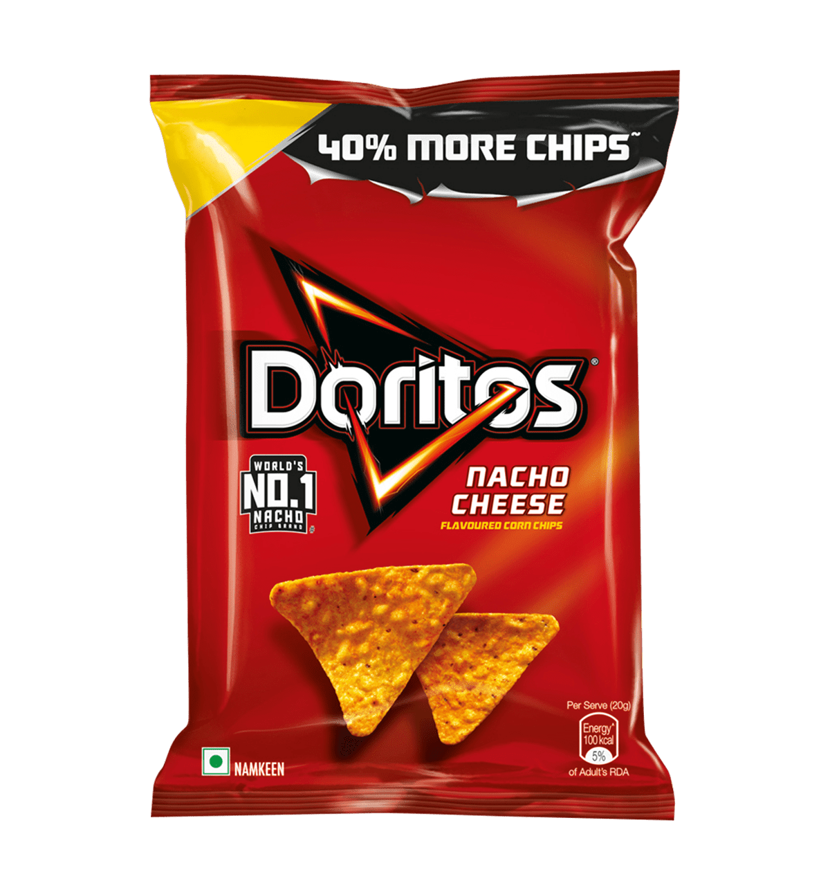 Buy Doritos Doritos Tortilla Chips - Nacho Cheese Flavour corn chips 2 ...