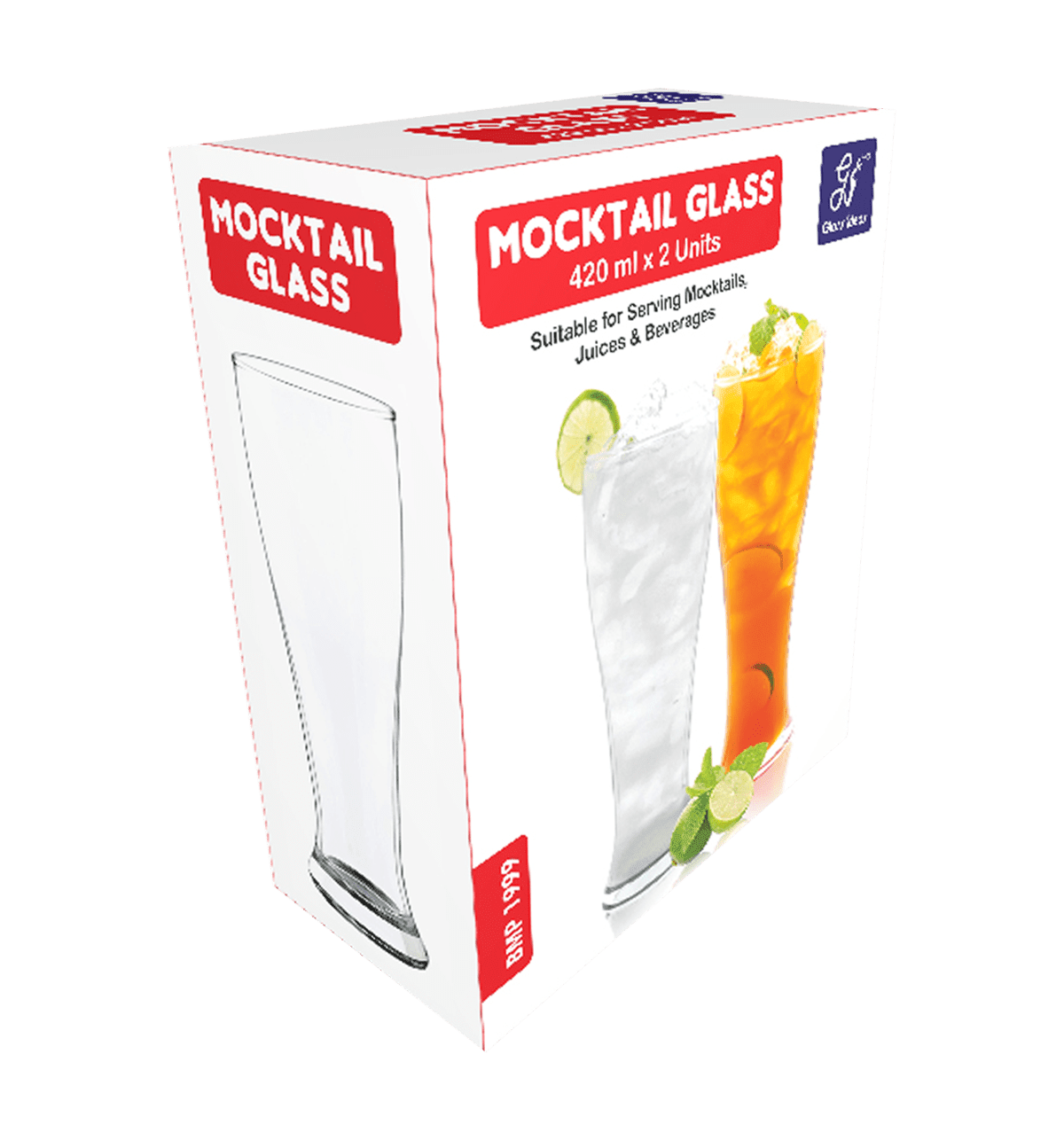 Glass Ideas Mocktail Tall Glass, 420 ml