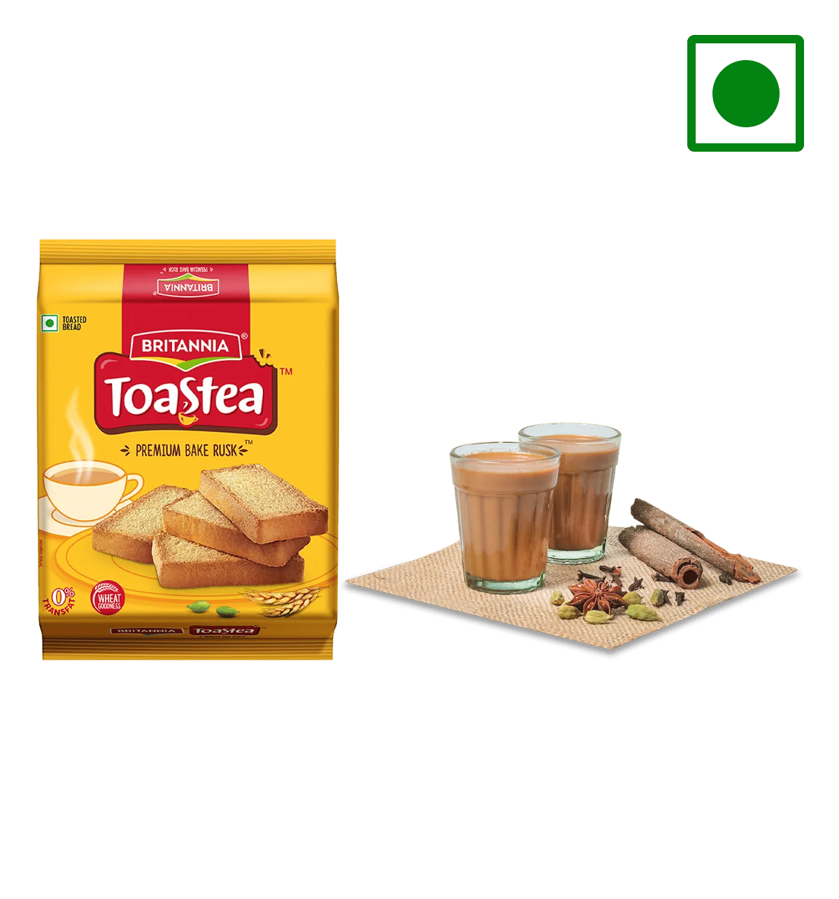 Buy Masala Tea and Premium Bake Rusk Combo Online () At Best Price