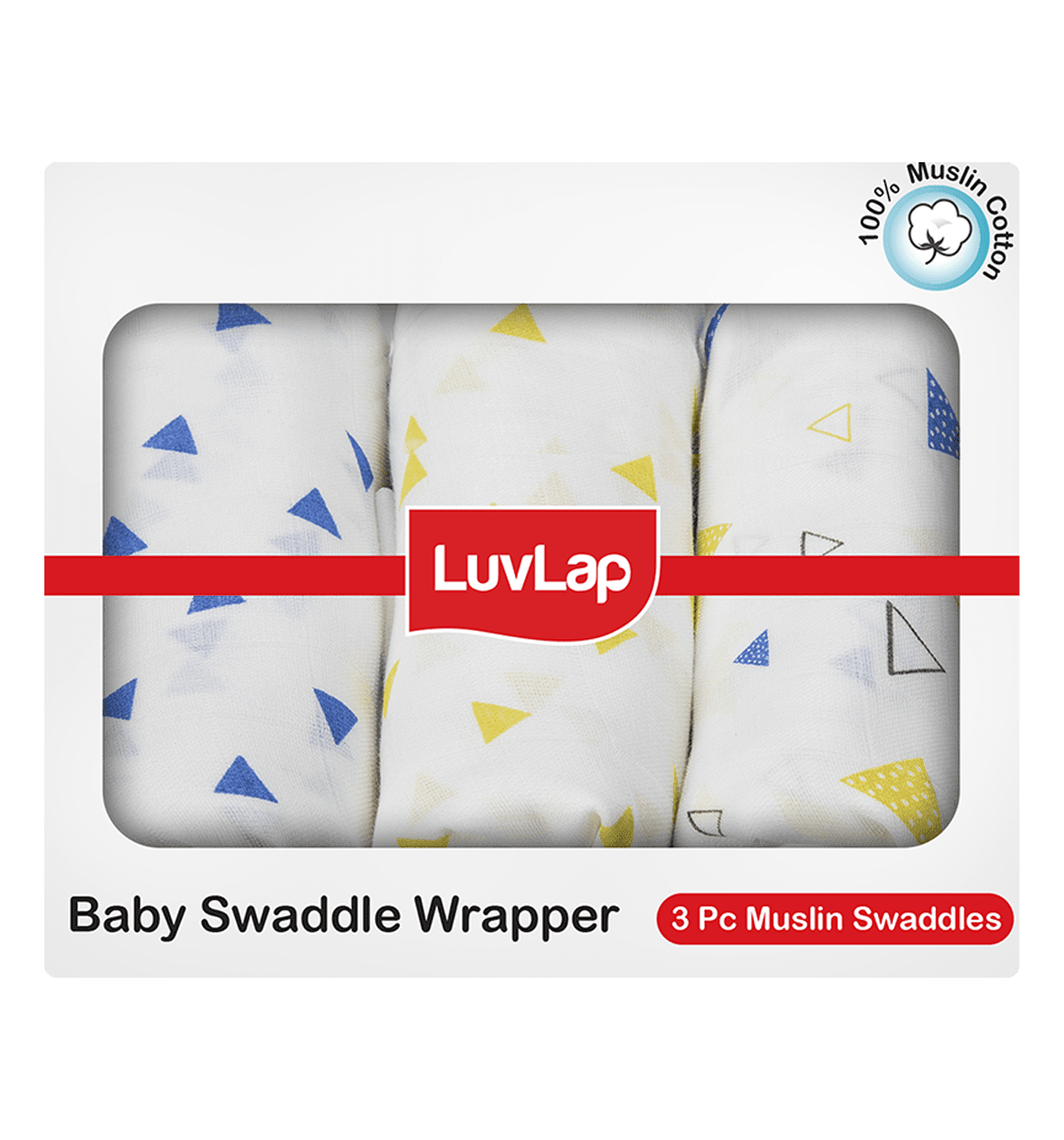 Buy Luvlap Baby Muslin Swaddle Wrapper (White) Pieces Pack