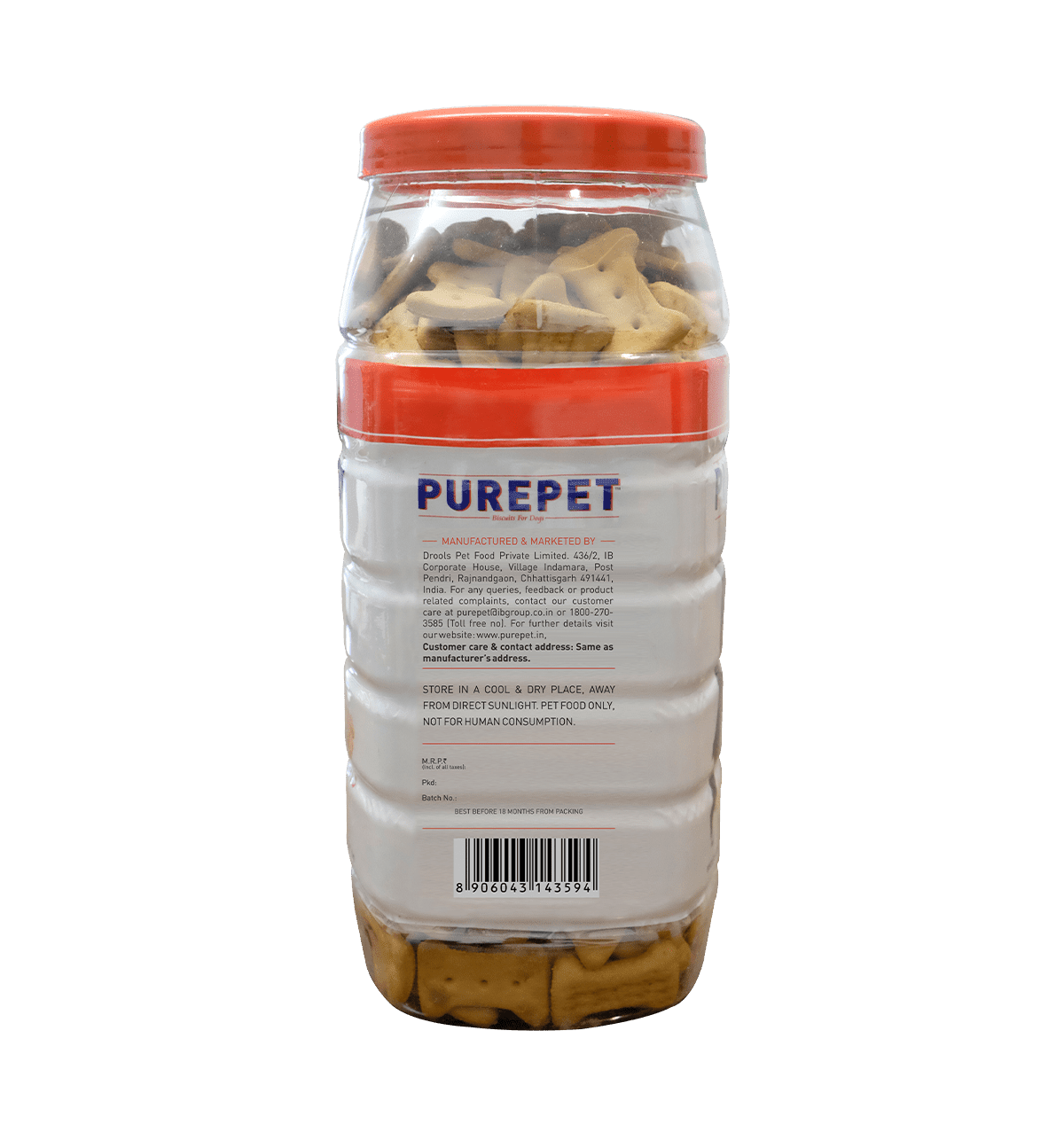 Buy Purepet Chicken Flavour Real Chicken Biscuitjar 455 Gm Dog