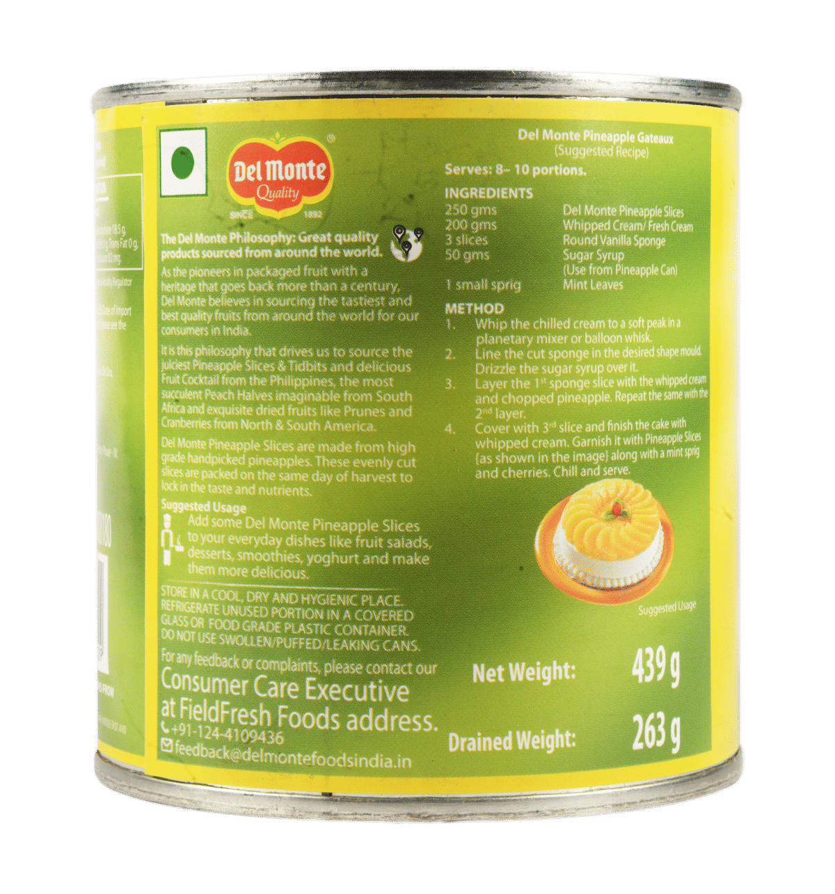 Buy Del Monte Pineapple Slices Online (439 g) At Best Price - Main Image