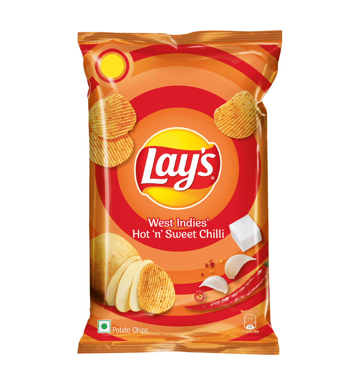 Buy Lay'S Lay's Hot N' Sweet Chilli Potato Chips 2 Pieces Online At Rs ...