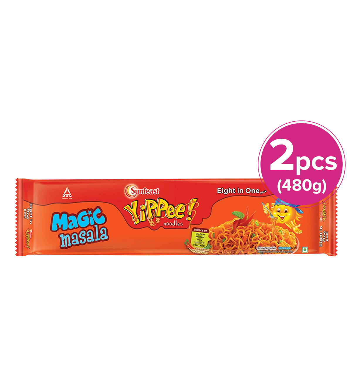 Buy Sunfeast Yippee Sunfeast Yippee Noodles Magic Masala 2 pieces ...