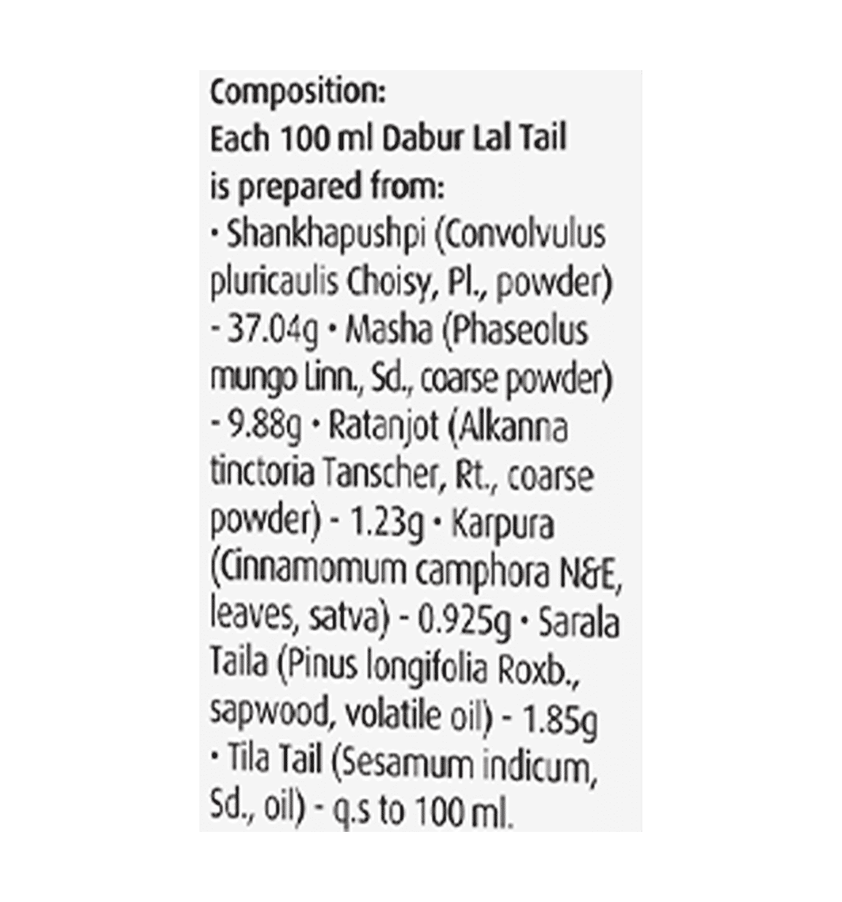 Buy Dabur Lal Massage Oil (Ayurvedic Medicine) Online (200 ml) At