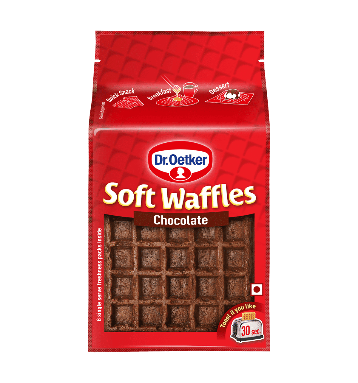 Buy Funfoods Funfoods Dr Oetker Soft Chocolate Waffles G Online At