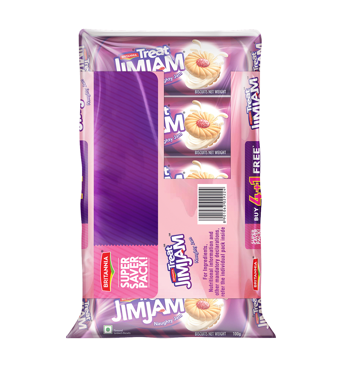 Buy Britannia Britannia Treat Jimjam Biscuits 2 pieces Online At Rs