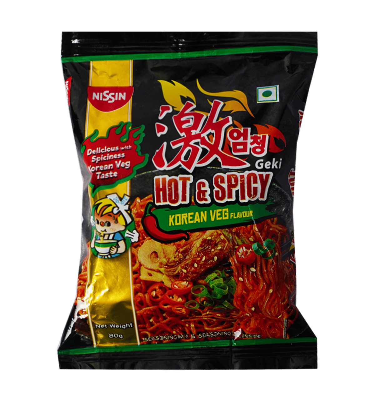 Buy Nissin Nissin Geki Hot And Spicy Korean Veg Noodles 4 Pieces Online At Rs 196 Swiggy Instamart