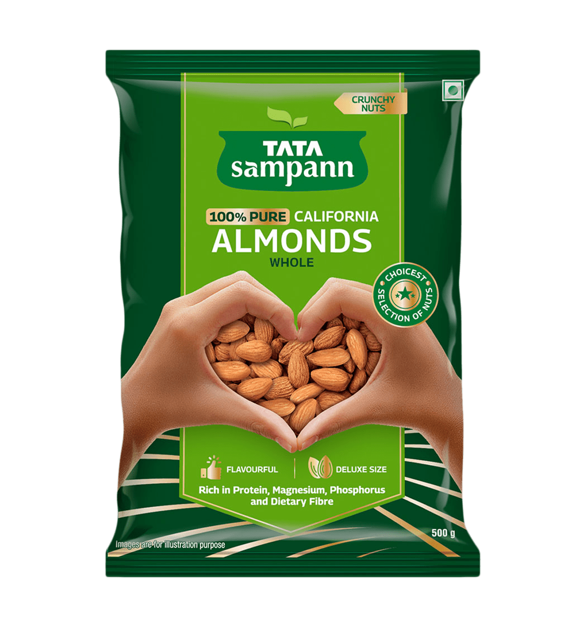 Buy Tata Sampann Tata Sampann - 100% Pure California Almonds 2 
