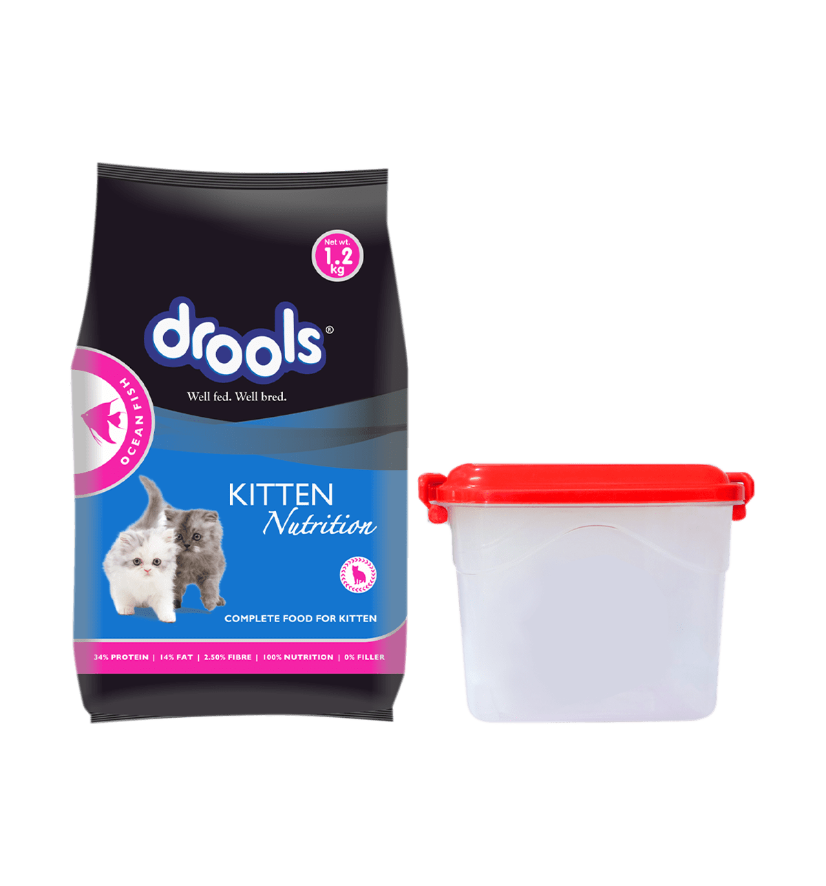 Buy Drools Drools Ocean Fish Dry 1.2 Kg Kitten Cat Food 1.2 kg Online At Rs. 340 Instant Delivery