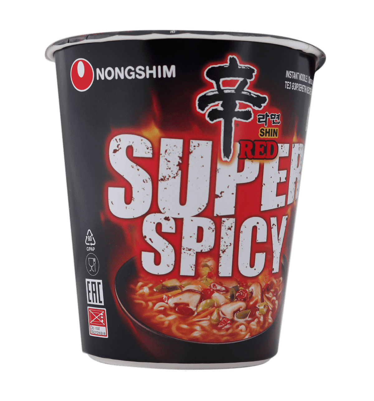 Buy Nongshim Nongshim Shin Red Super Spicy Cup Noodle Soup 3 pieces ...